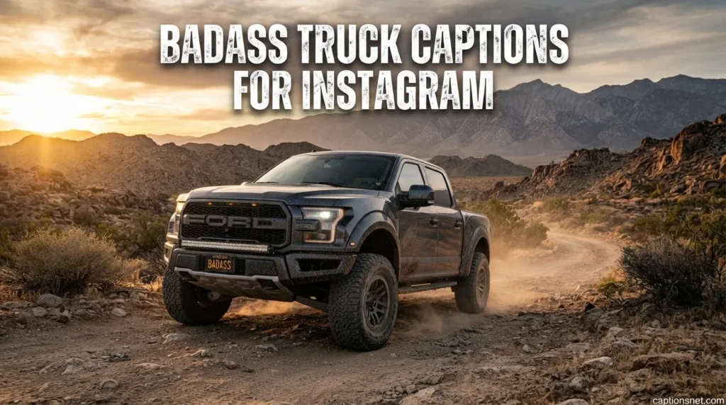 Badass Truck Captions for Instagram