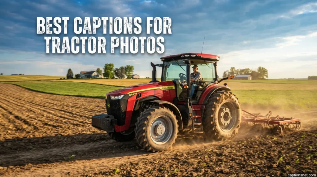 Best Captions for Tractor Photos