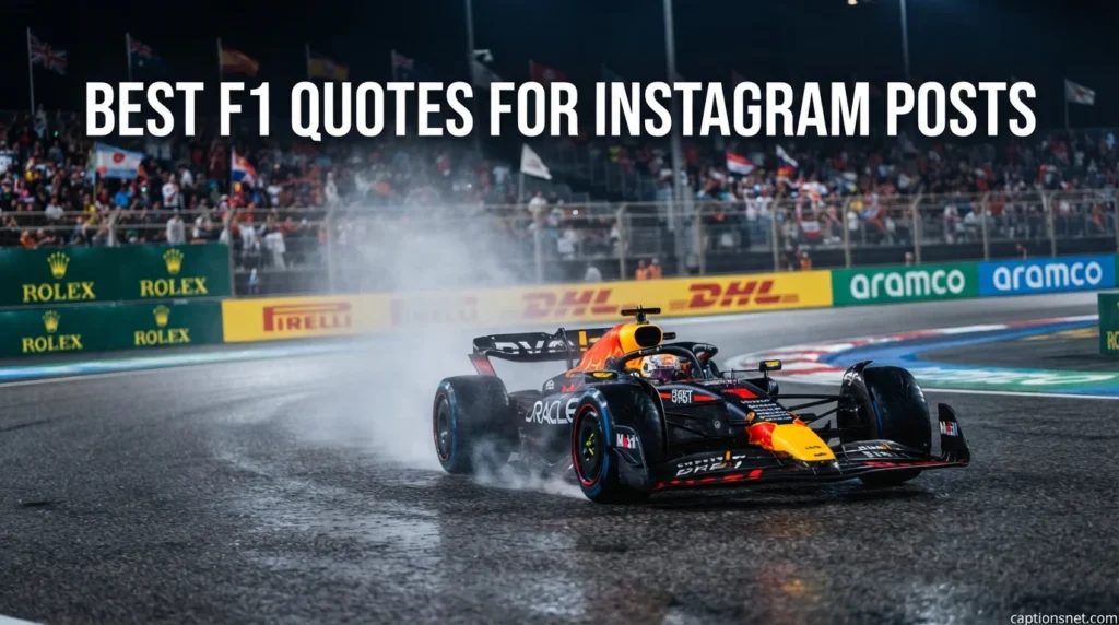 Best F1 Quotes for Instagram Posts
