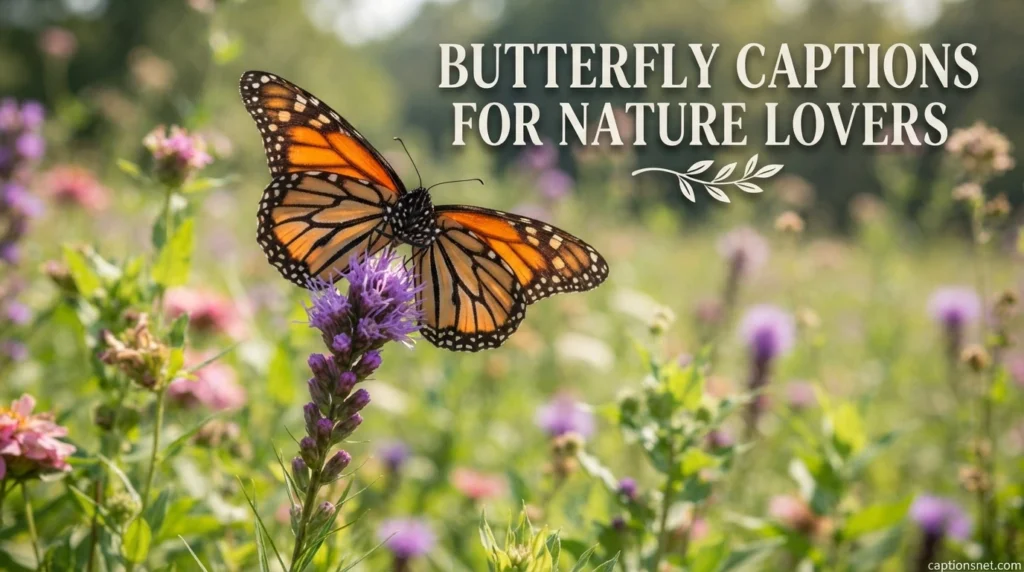Butterfly Captions for Nature Lovers