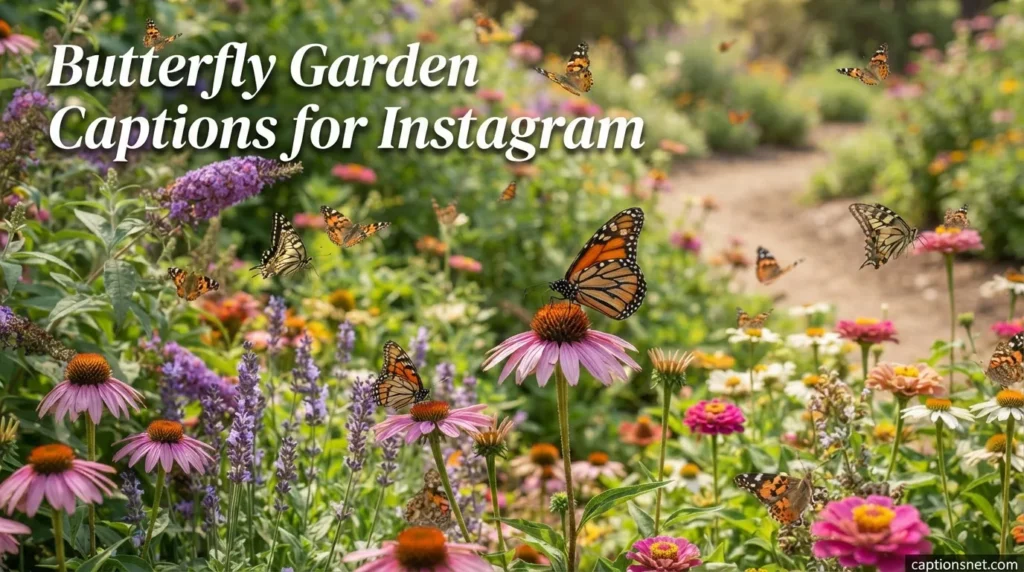 Butterfly Garden Captions for Instagram