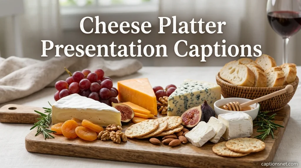 Cheese Platter Presentation Captions