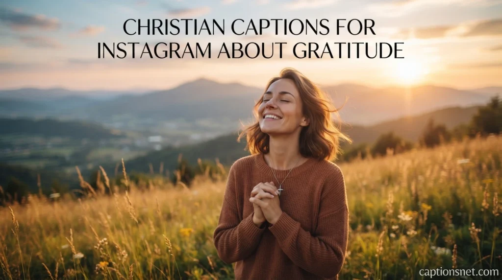 Christian Captions For Instagram About Gratitude