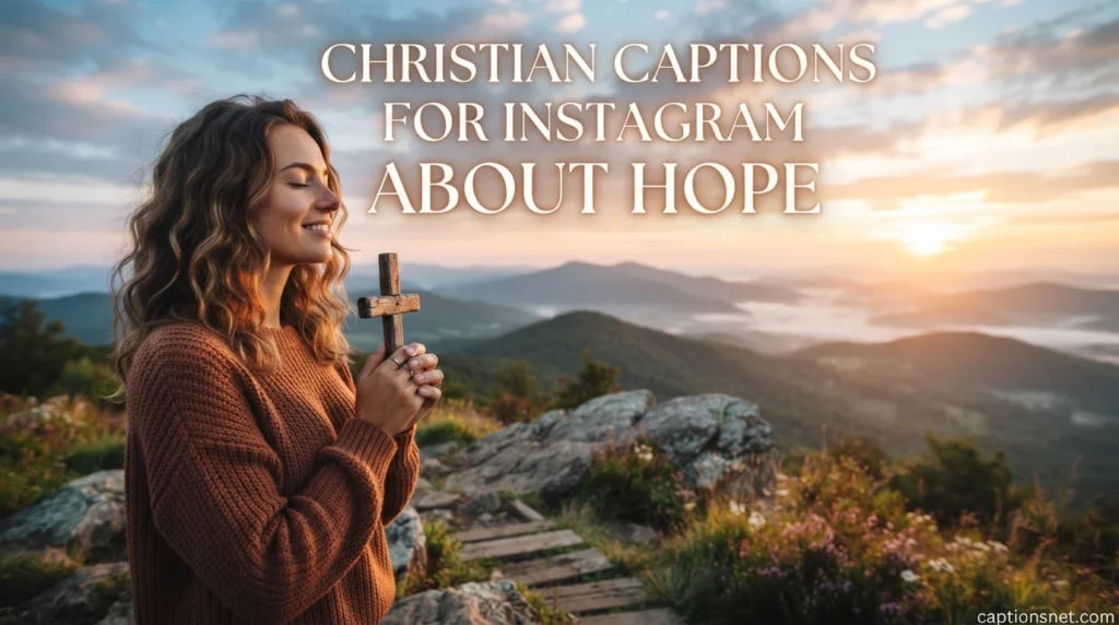 Christian Captions For Instagram About Hope