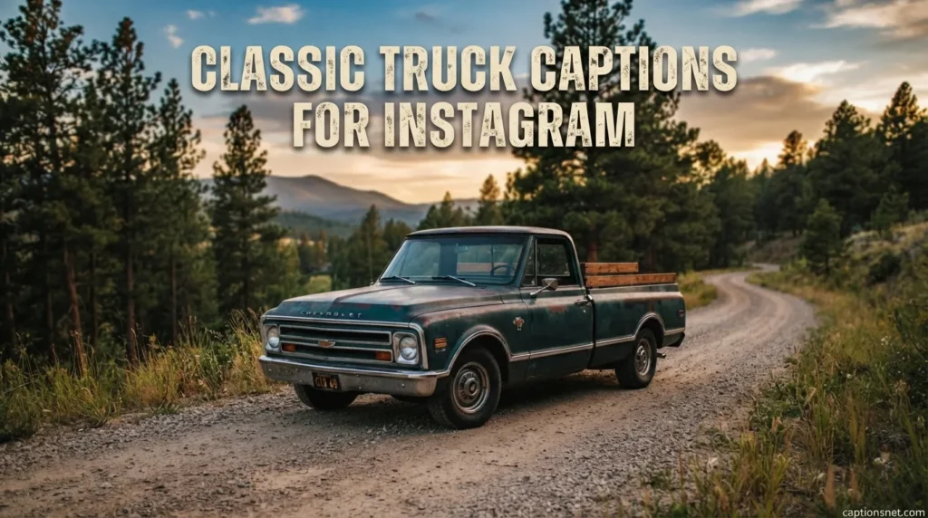 Classic Truck Captions for Instagram