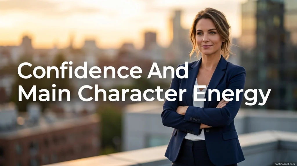 Confidence And Main Character Energy