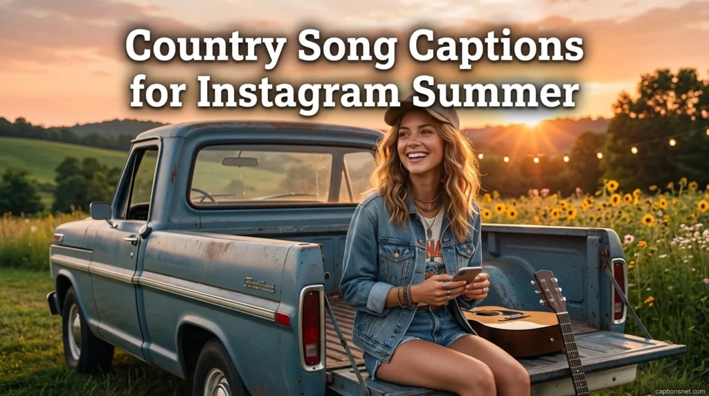 Country Song Captions for Instagram Summer
