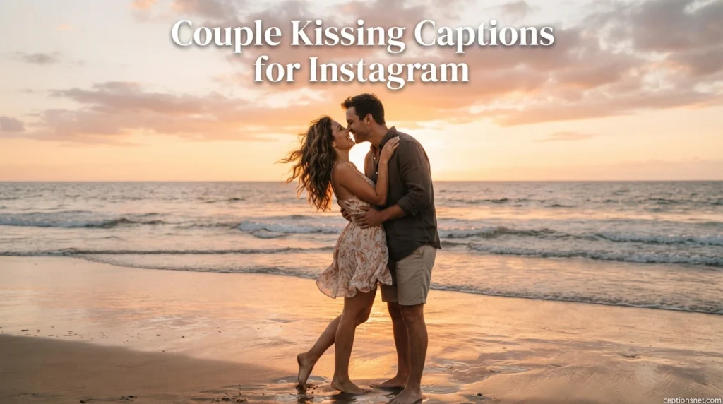 Couple Kissing Captions for Instagram