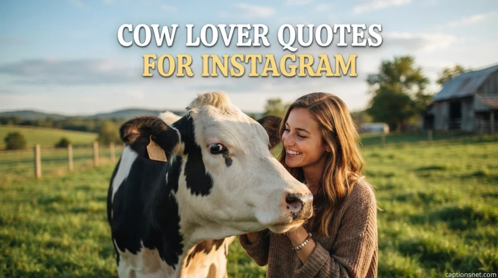 Cow Lover Quotes for Instagram