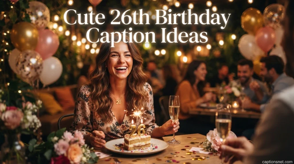 Cute 26th Birthday Caption Ideas