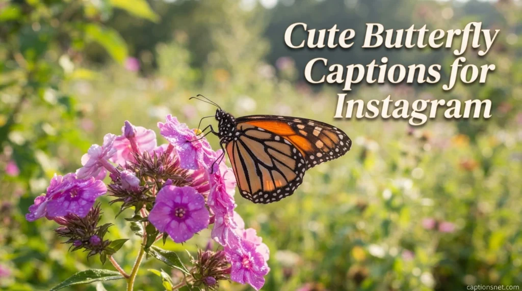 Cute Butterfly Captions for Instagram