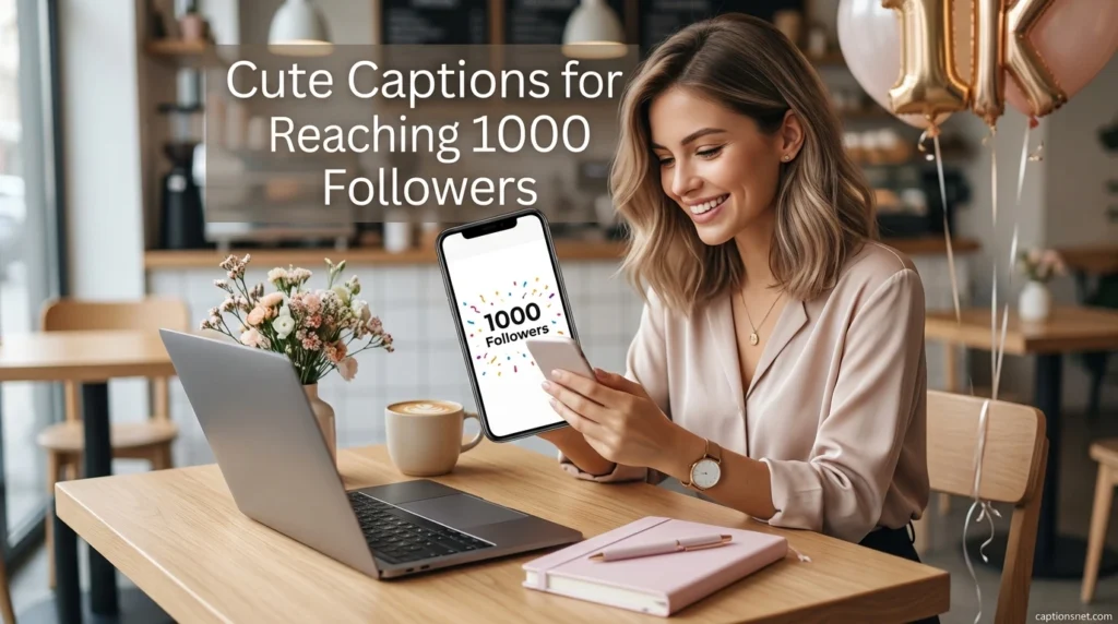 Cute Captions for Reaching 1000 Followers