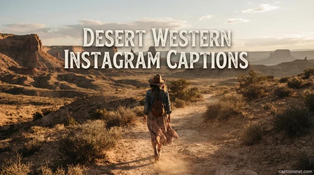 Desert Western Instagram Captions
