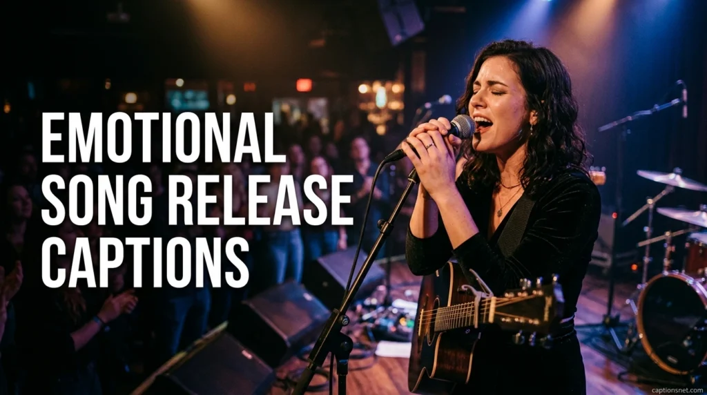 Emotional Song Release Captions