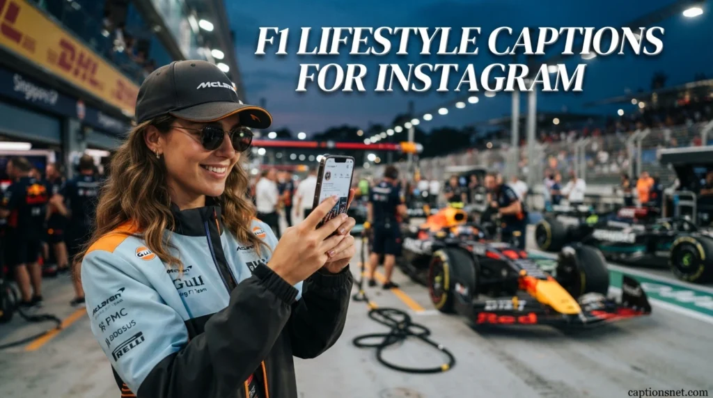 F1 Lifestyle Captions for Instagram