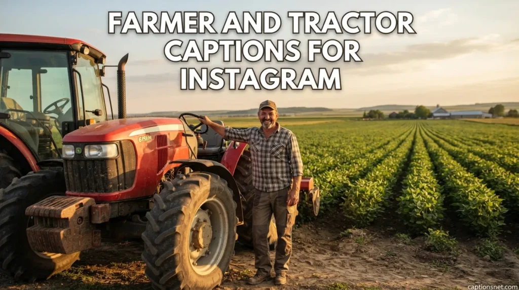 Farmer and Tractor Captions for Instagram