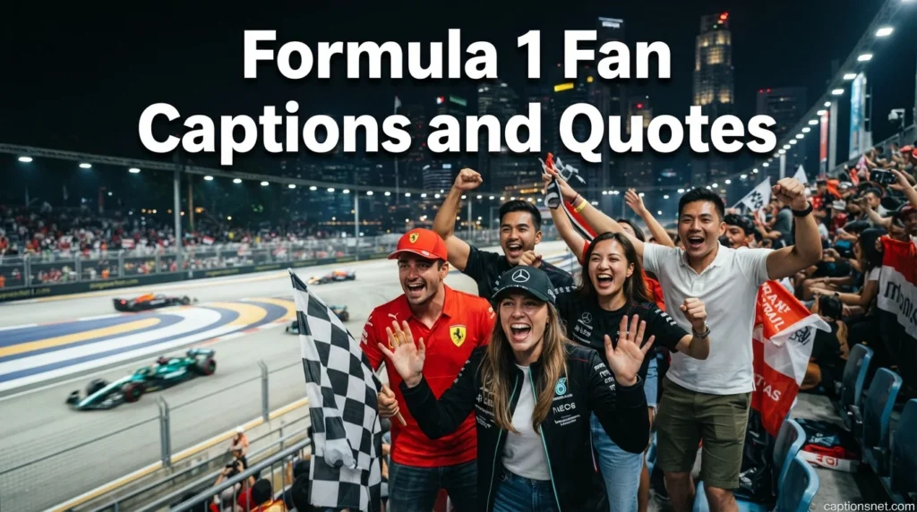 Formula 1 Fan Captions and Quotes