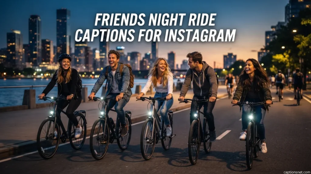 Friends Night Ride Captions for Instagram