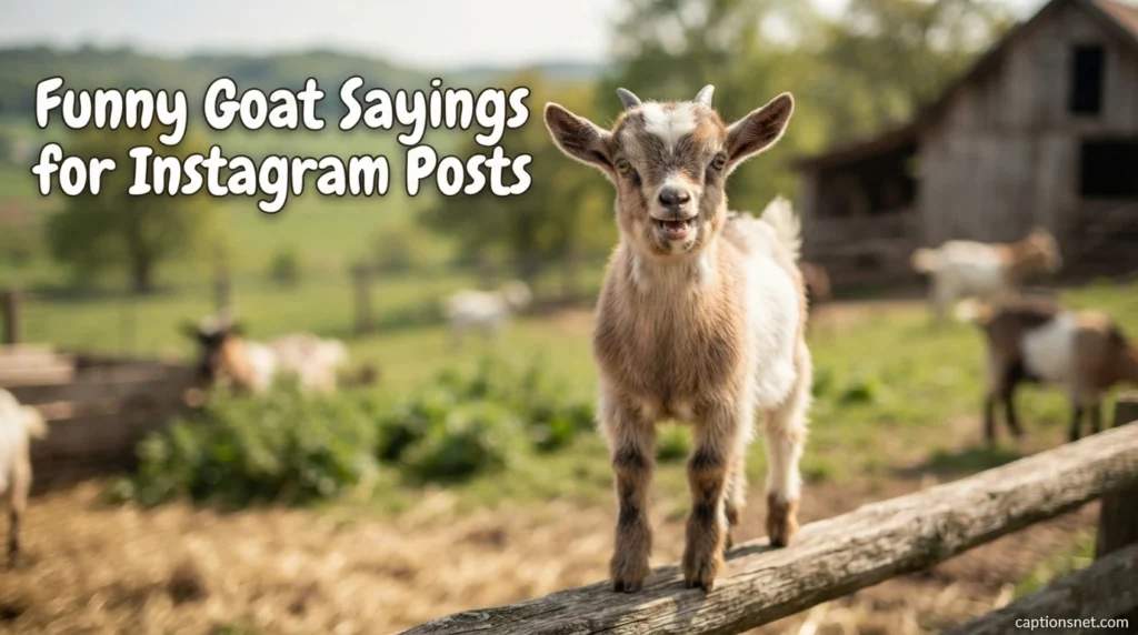 Funny Goat Sayings for Instagram Posts