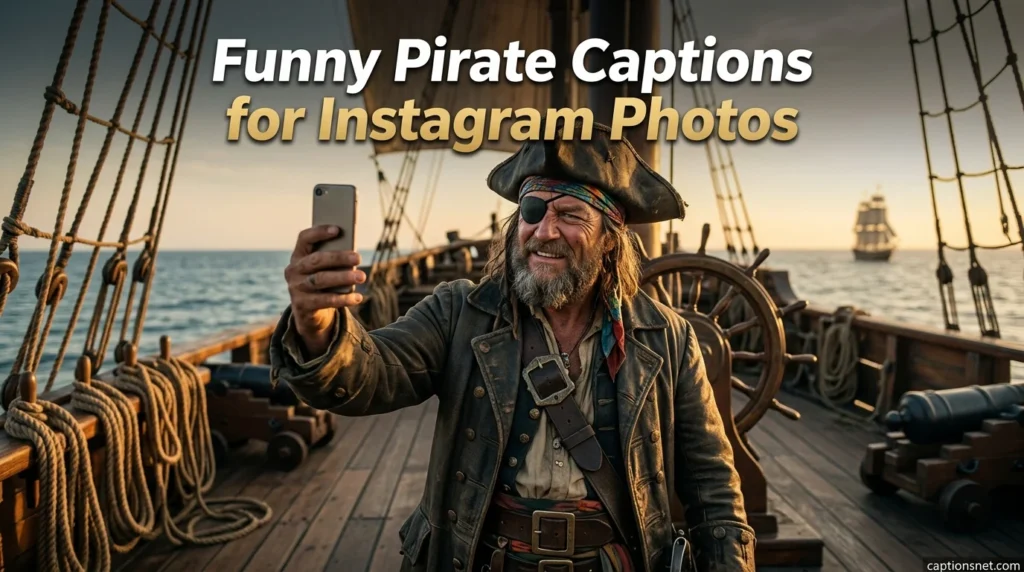 Funny Pirate Captions for Instagram Photos