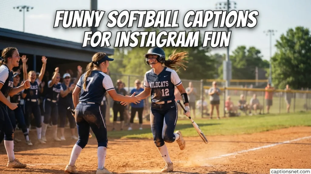 Funny Softball Captions for Instagram Fun