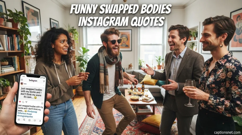 Funny Swapped Bodies Instagram Quotes