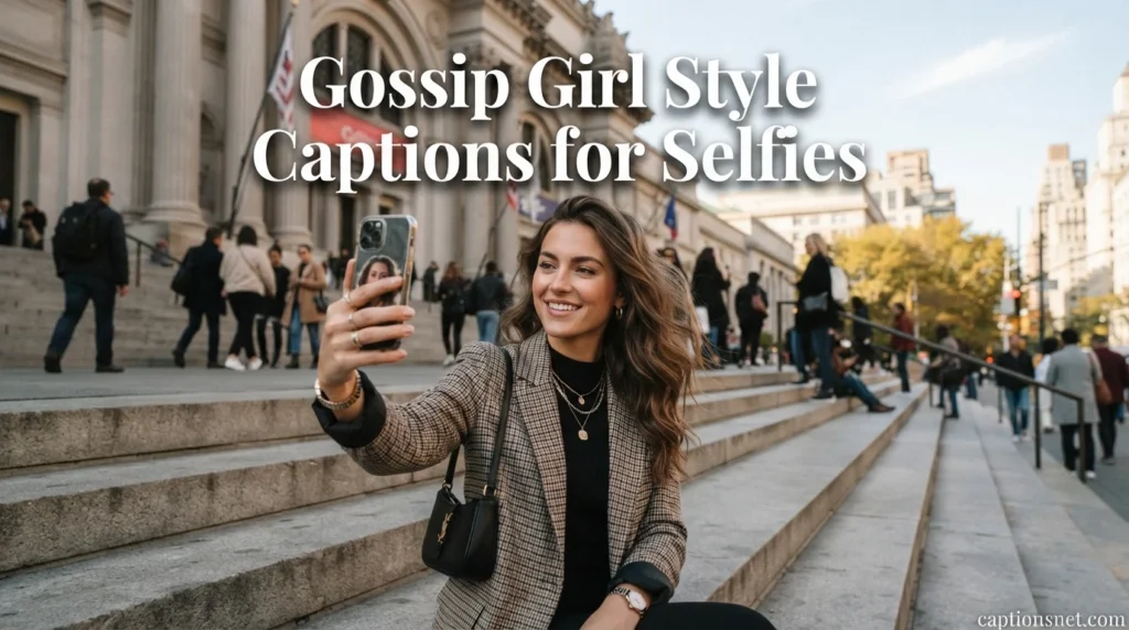 Gossip Girl Style Captions for Selfies