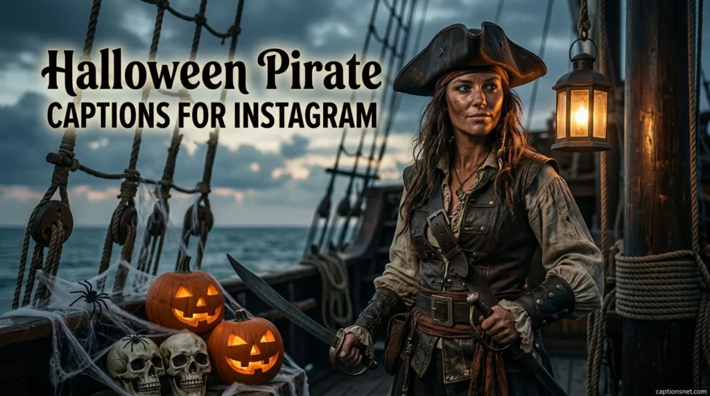 Halloween Pirate Captions for Instagram