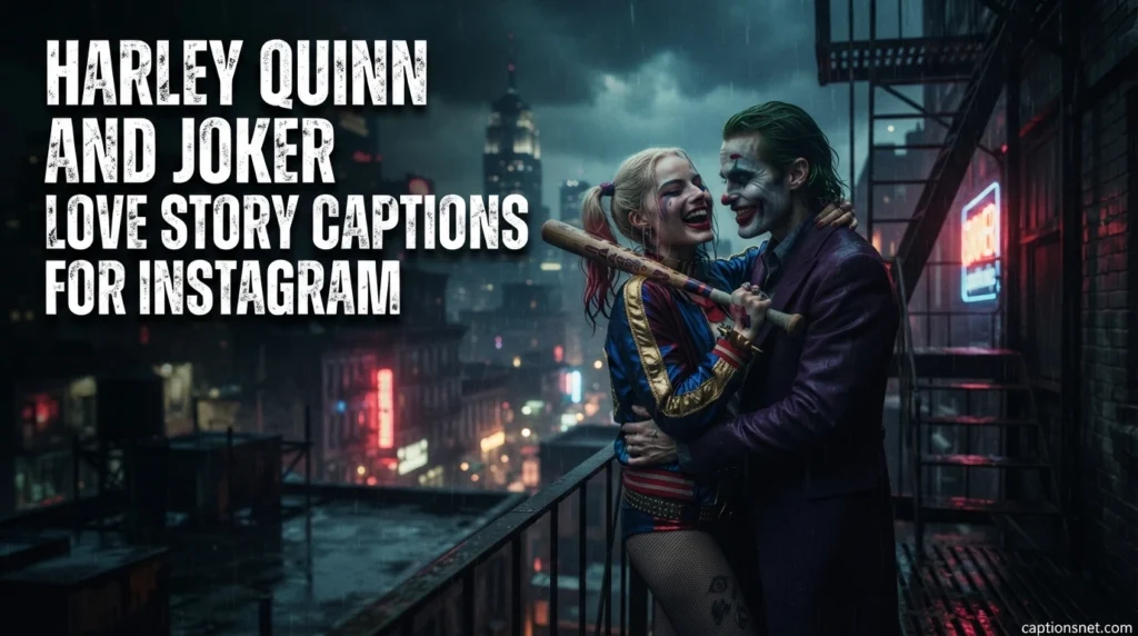 Harley Quinn and Joker Love Story Captions for Instagram