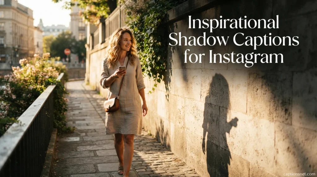 Inspirational Shadow Captions for Instagram