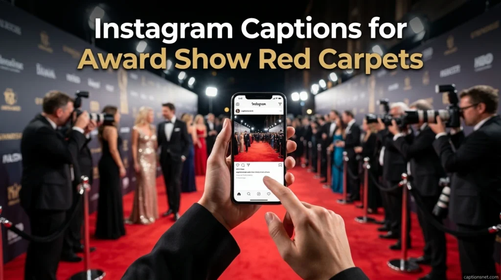 Instagram Captions for Award Show Red Carpets