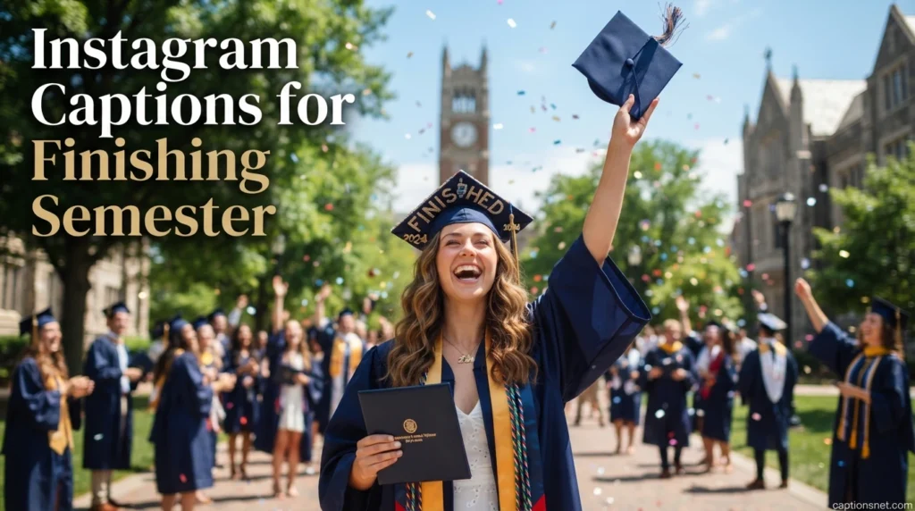 Instagram Captions for Finishing Semester