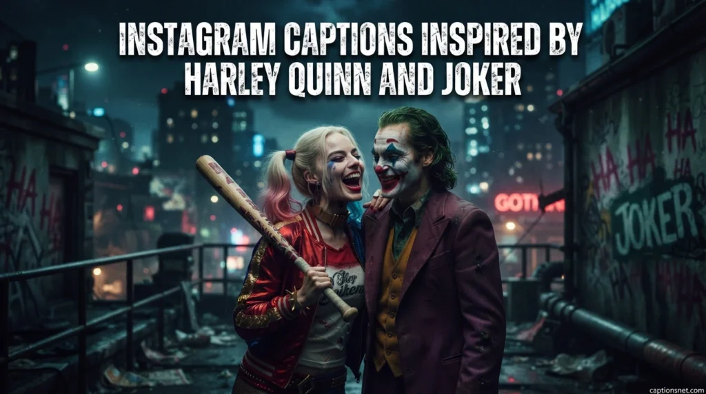 Instagram Captions Inspired by Harley Quinn and Joker