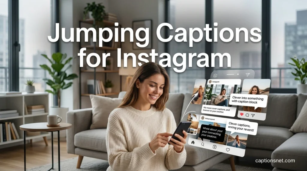 Jumping Captions for Instagram