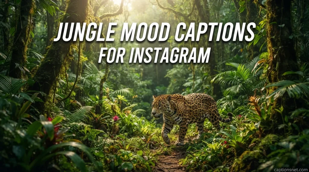 Jungle Mood Captions for Instagram