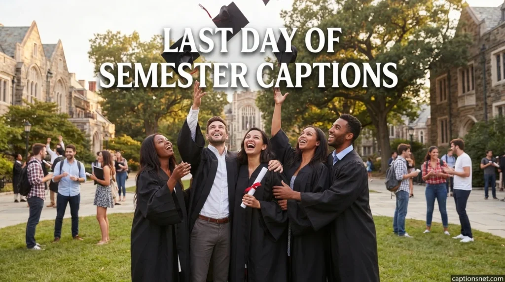 Last Day of Semester Captions