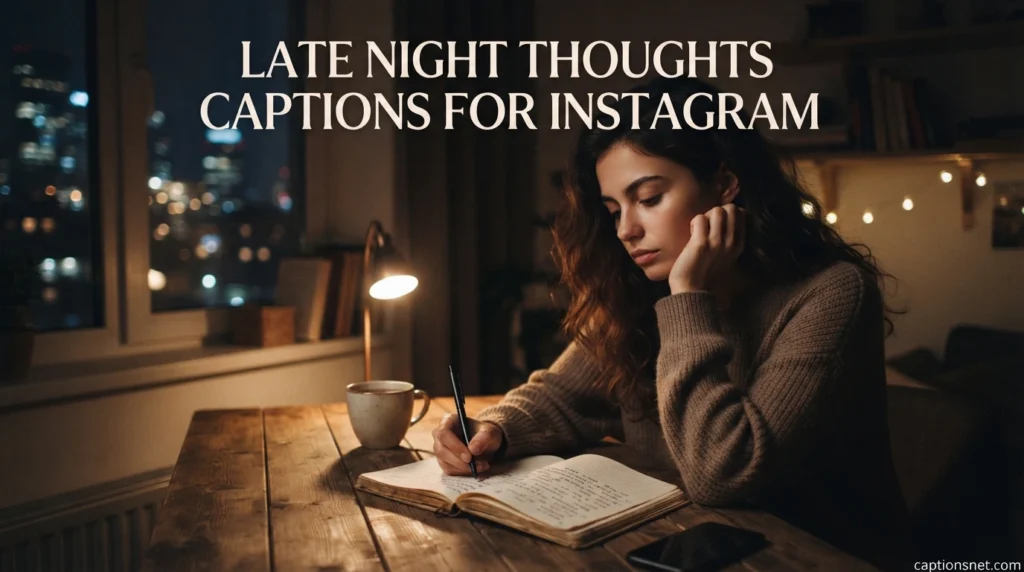 Late Night Thoughts Captions For Instagram