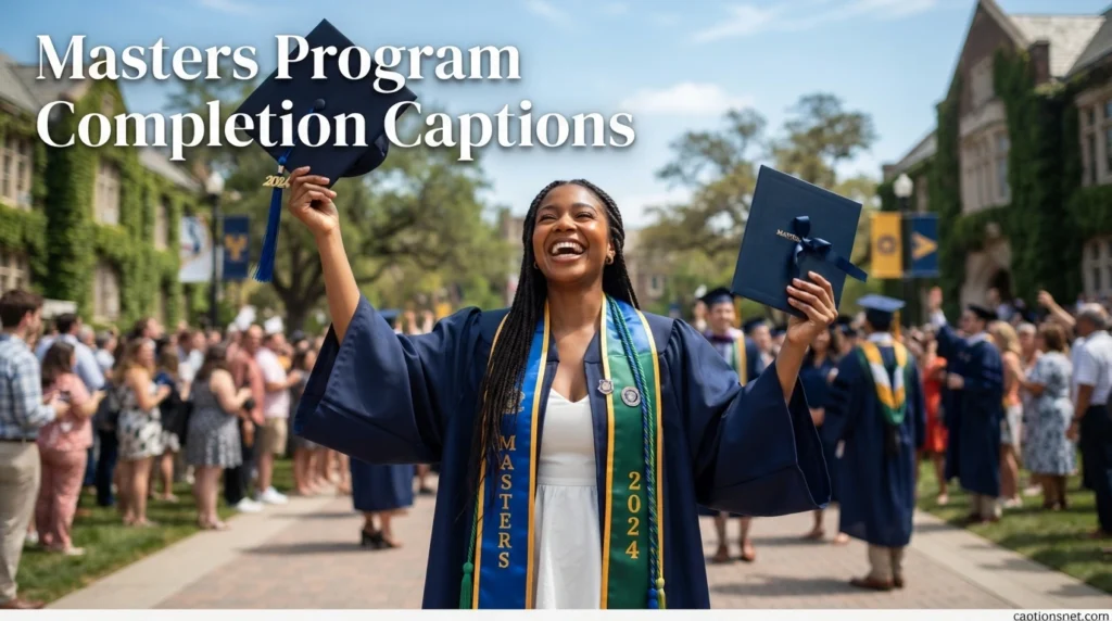 Masters Program Completion Captions