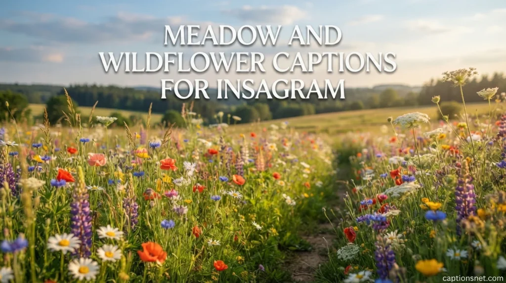 Meadow And Wildflower Captions For Instagram