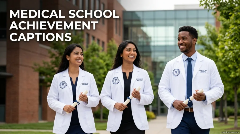 Medical School Achievement Captions