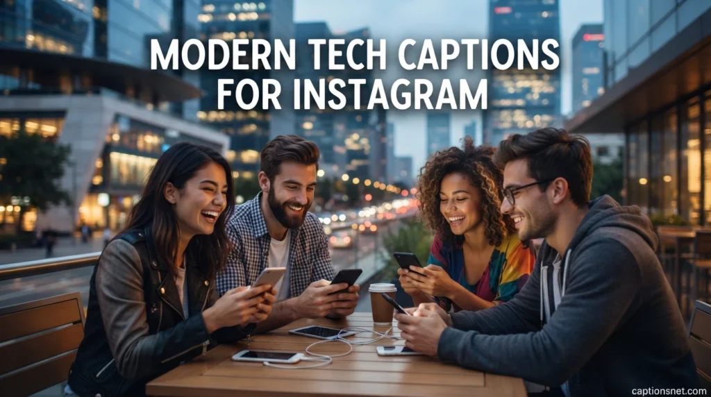 Modern Tech Captions for Instagram