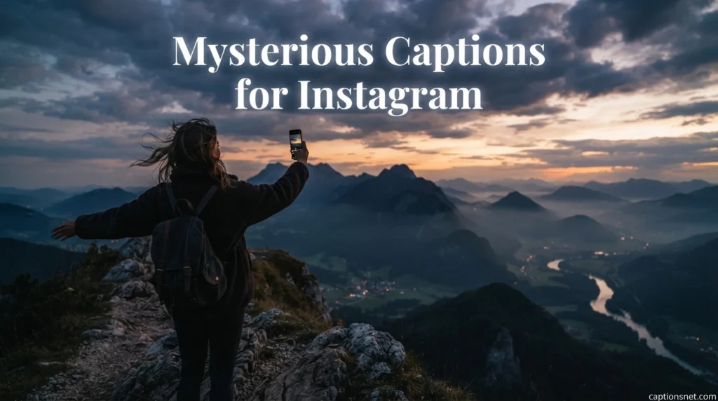 Mysterious Captions for Instagram
