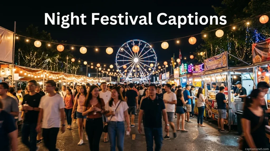 Night Festival Captions