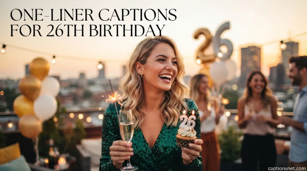 One-Liner Captions for 26th Birthday