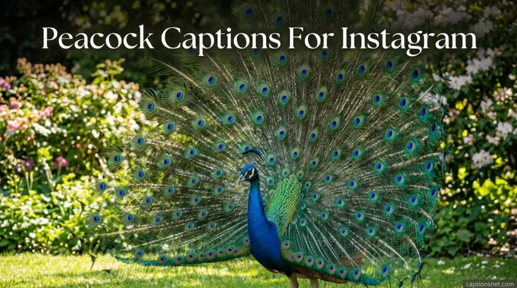 Peacock Captions For Instagram