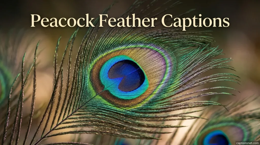 Peacock Feather Captions