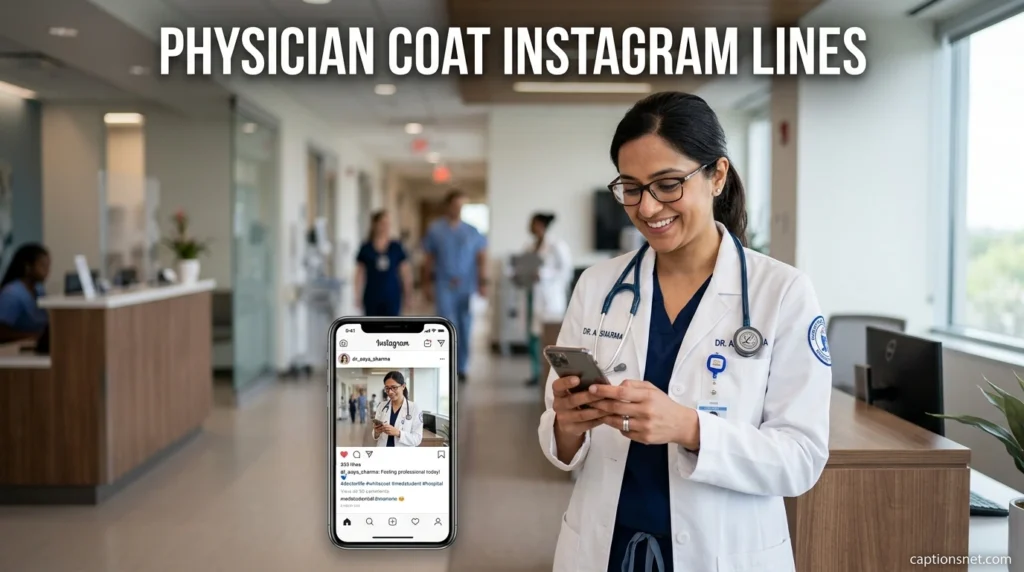 Physician Coat Instagram Lines