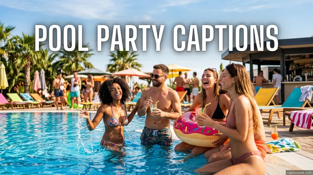 Pool Party Captions