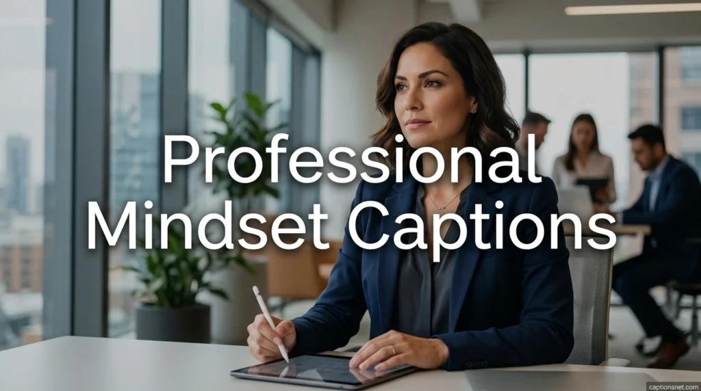 Professional Mindset Captions