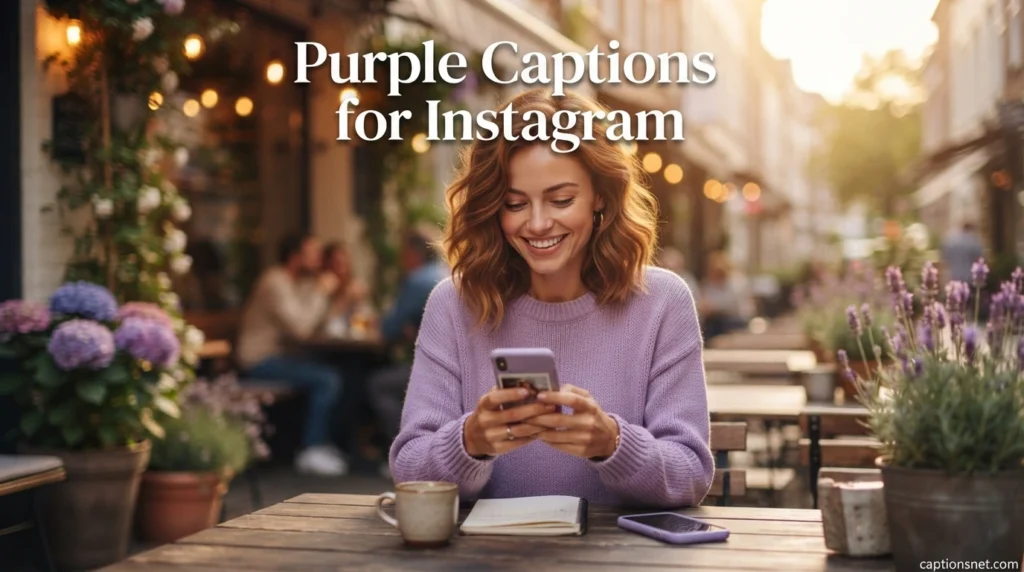 Purple Captions for Instagram